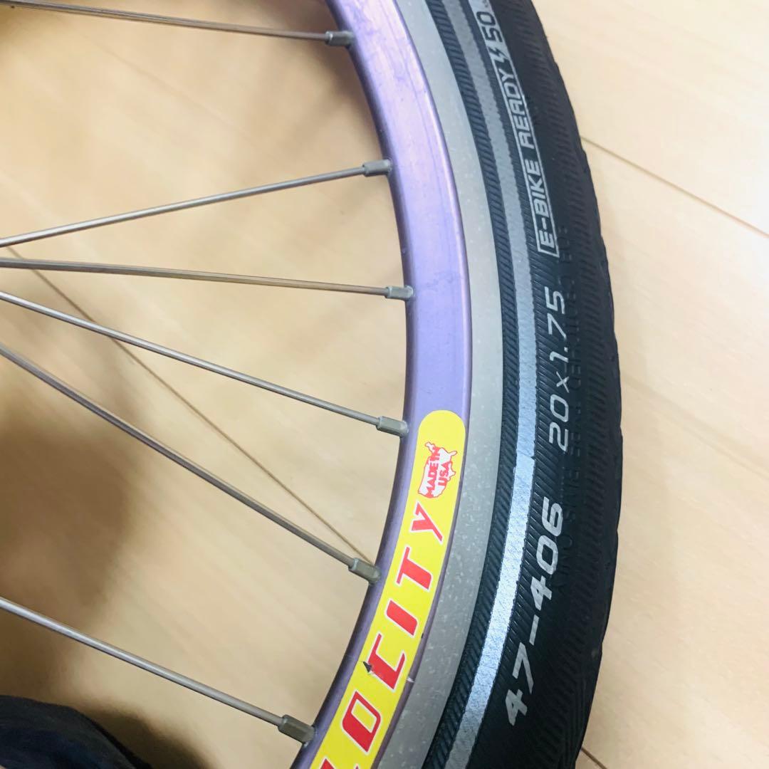 crust bikeフロントフォーク&vero sity20インチホイール
