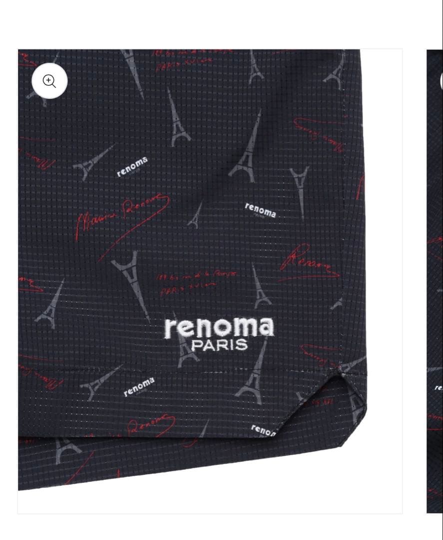 新品未使用　renoma golf print shorts レノマゴルフ