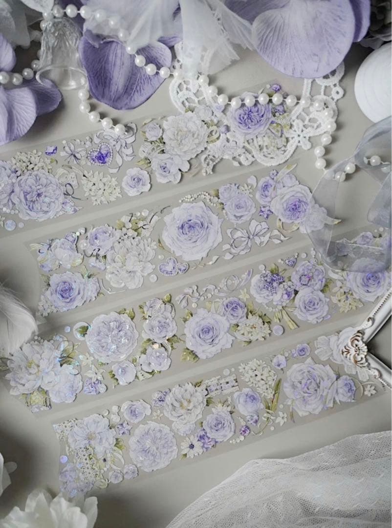 M1307.Likey文創 花薰夜露 マスキングテープ PET贝壳光