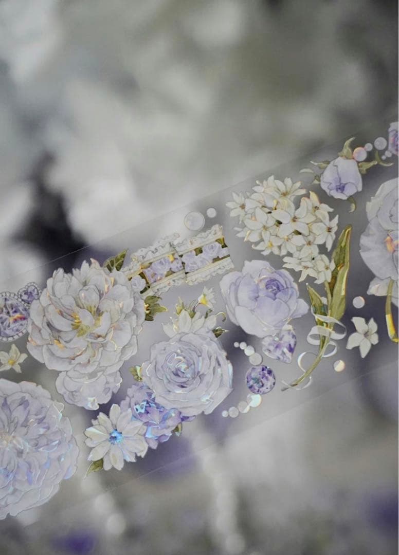 M1307.Likey文創 花薰夜露 マスキングテープ PET贝壳光