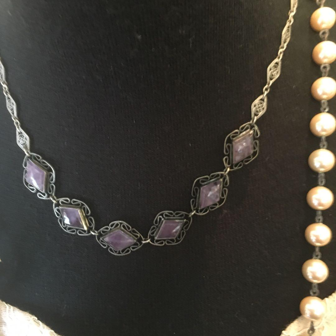 アンティークネックレス30's①