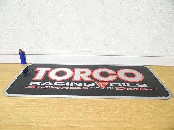 TORCO RACING OILS トルコオイル 看板 旧車 アメ車 当時物