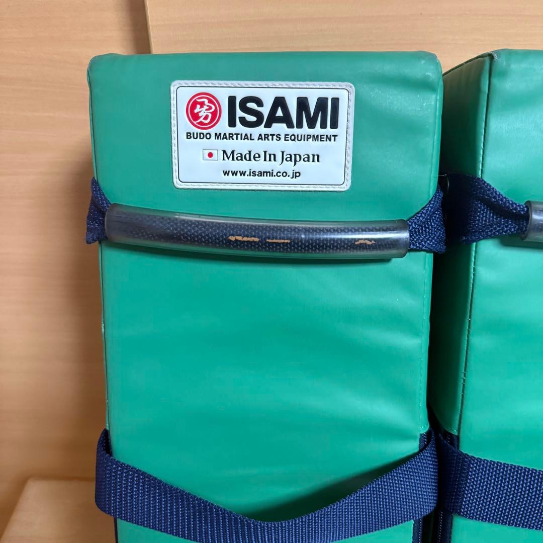 ISAMI イサミ カラー キックミット SD-400 グリーン 2点1組　C