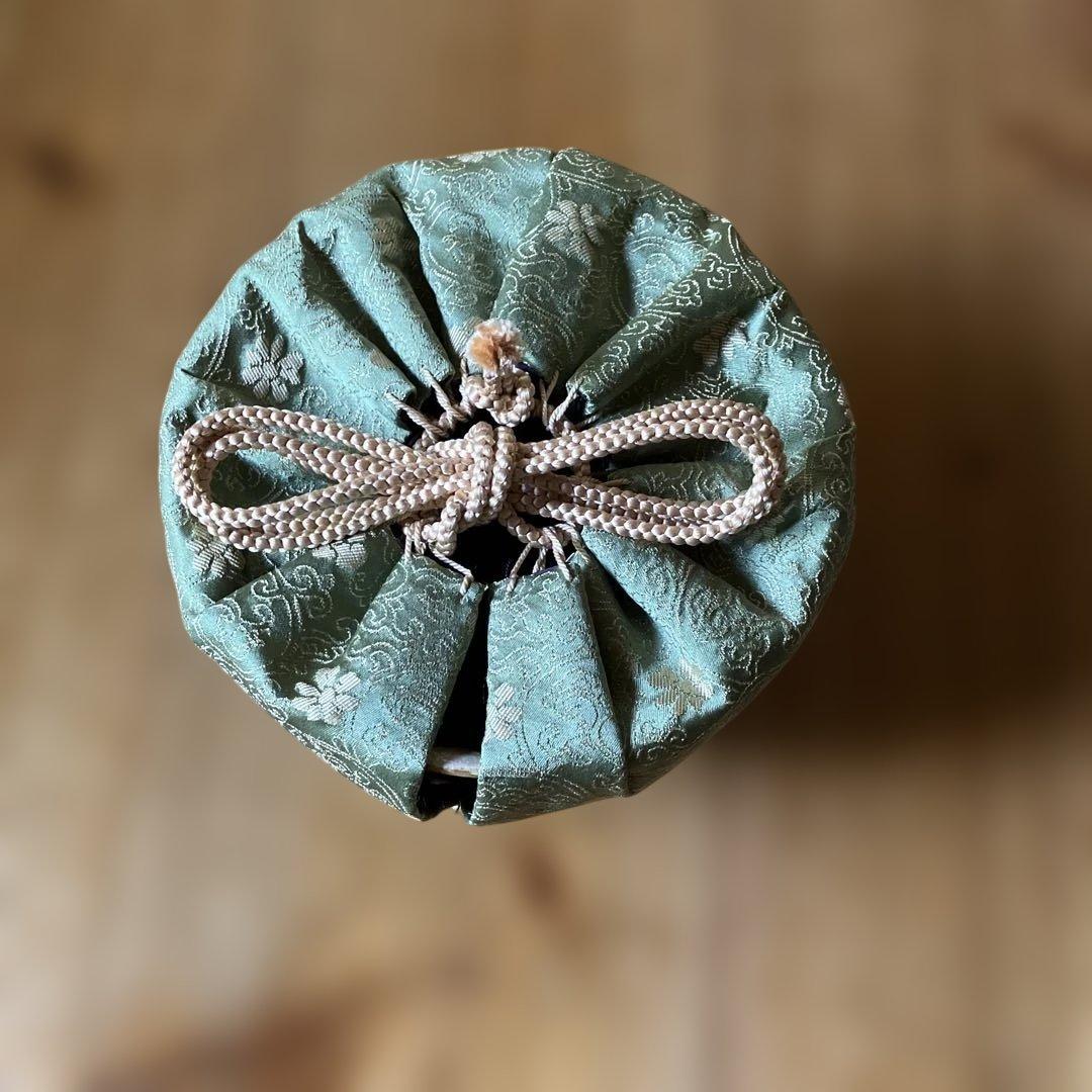 伊賀焼　谷本洋　抹茶　茶碗　仕覆　仕服　定家緞子　yoh tanimoto