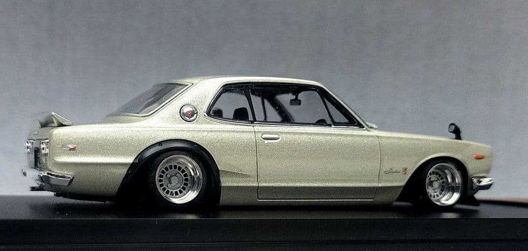 1/43　スカイライン改　ハコスカ2Dr　フォーカスレーシング　アルミ製　深リム