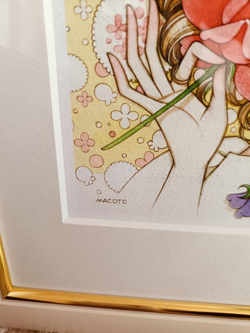 高橋真琴　複製原画 パリジェンヌ 薔薇の少女