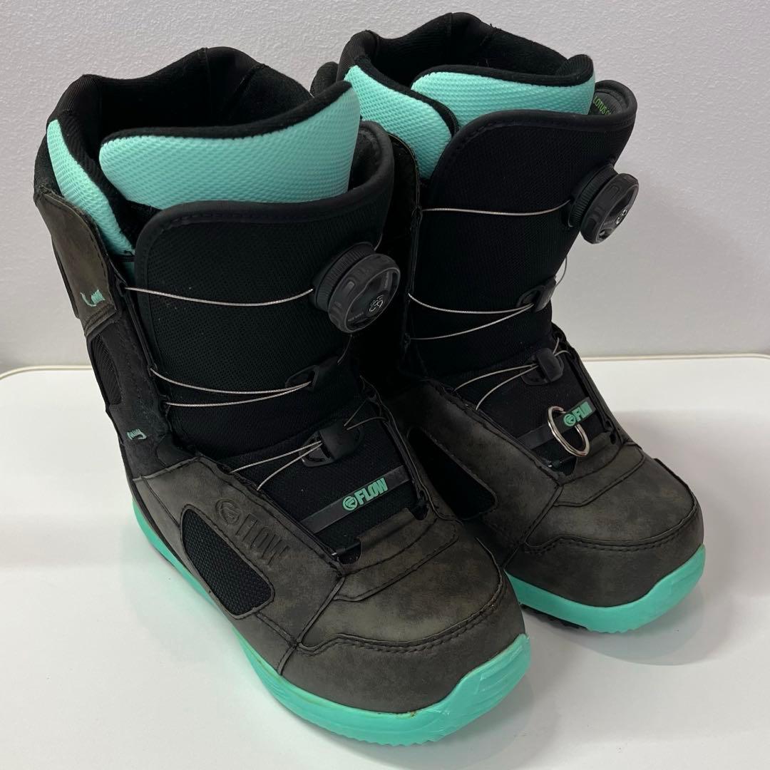【美品】FLOW スノーボードブーツ レディース23.0cm ボア