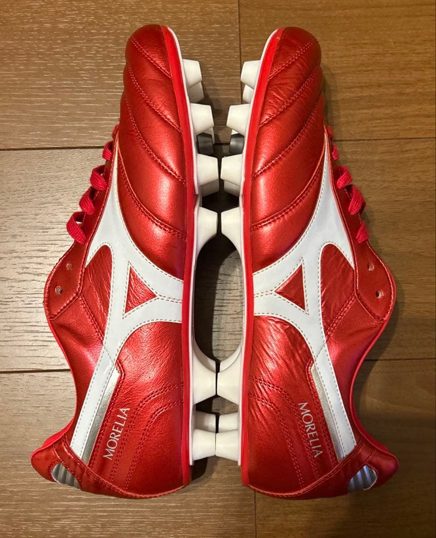 【新品未使用】MIZUNO MORELIA Ⅱ JAPAN パッションレッド②