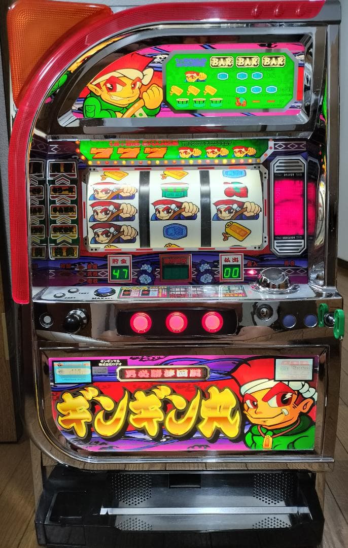 【パチスロ実機】ロデオ★ギンギン丸【不要機付】４号機・希少台・人気台