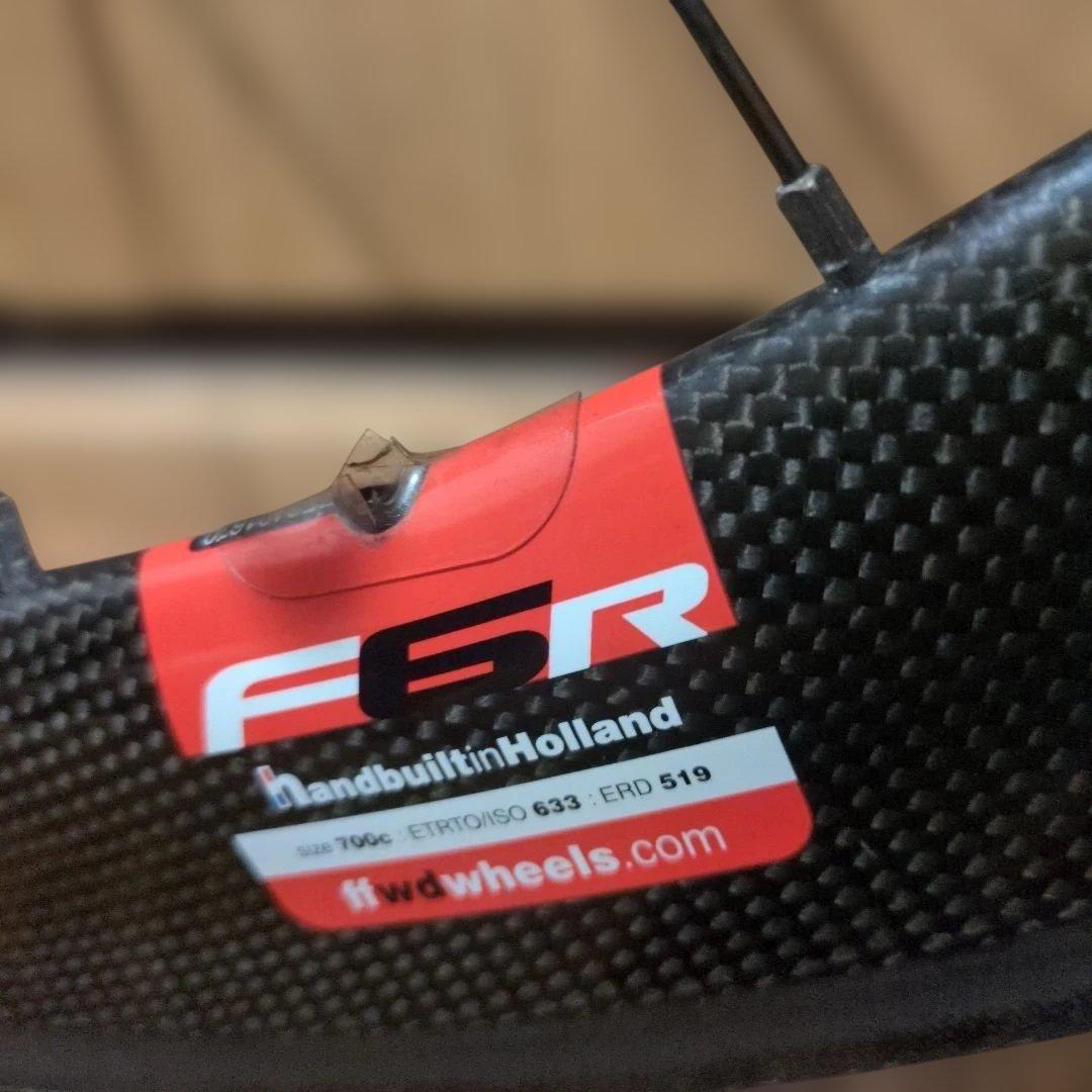 FFWD ブラック/レッド ホイールバッグ付き チューブラー タイヤ無し