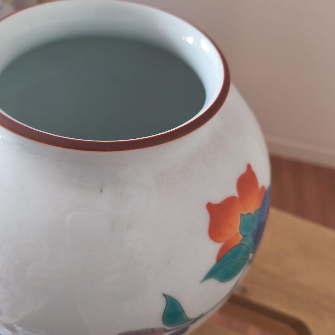 花鳥図「春」壺　十三代酒井田柿右衛門　最高級磁器　香蘭社　花器　花瓶