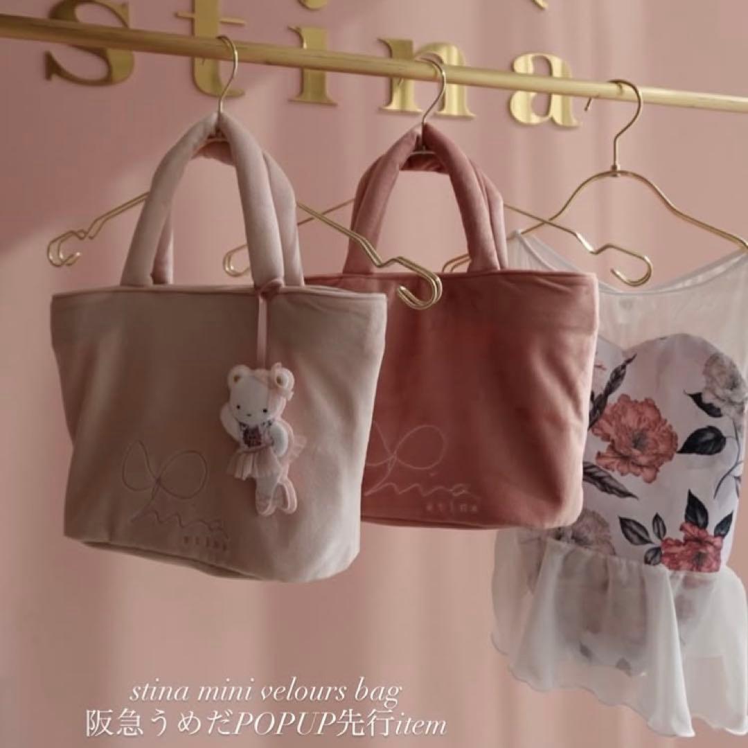 スティナ　ミニベロアバッグ