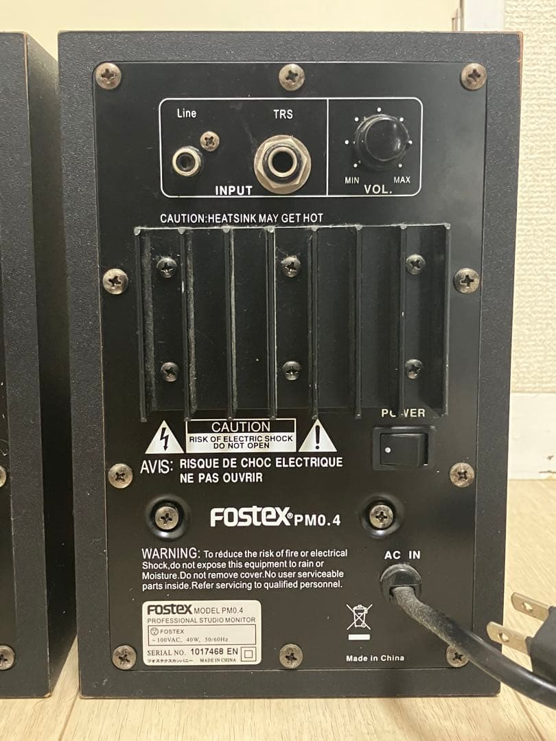 Fostex スピーカー PM0.4 ブラック 1セット