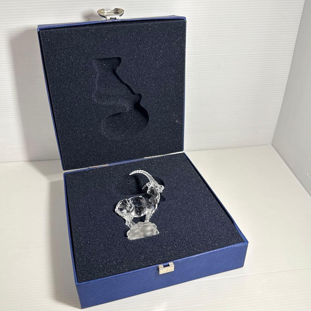 廃盤品！スワロフスキー フィギュリン 山やぎ ヤギ 動物 置物