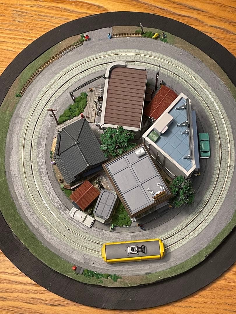 Nゲージ 昭和の都電　スーパーミニ　ジオラマ