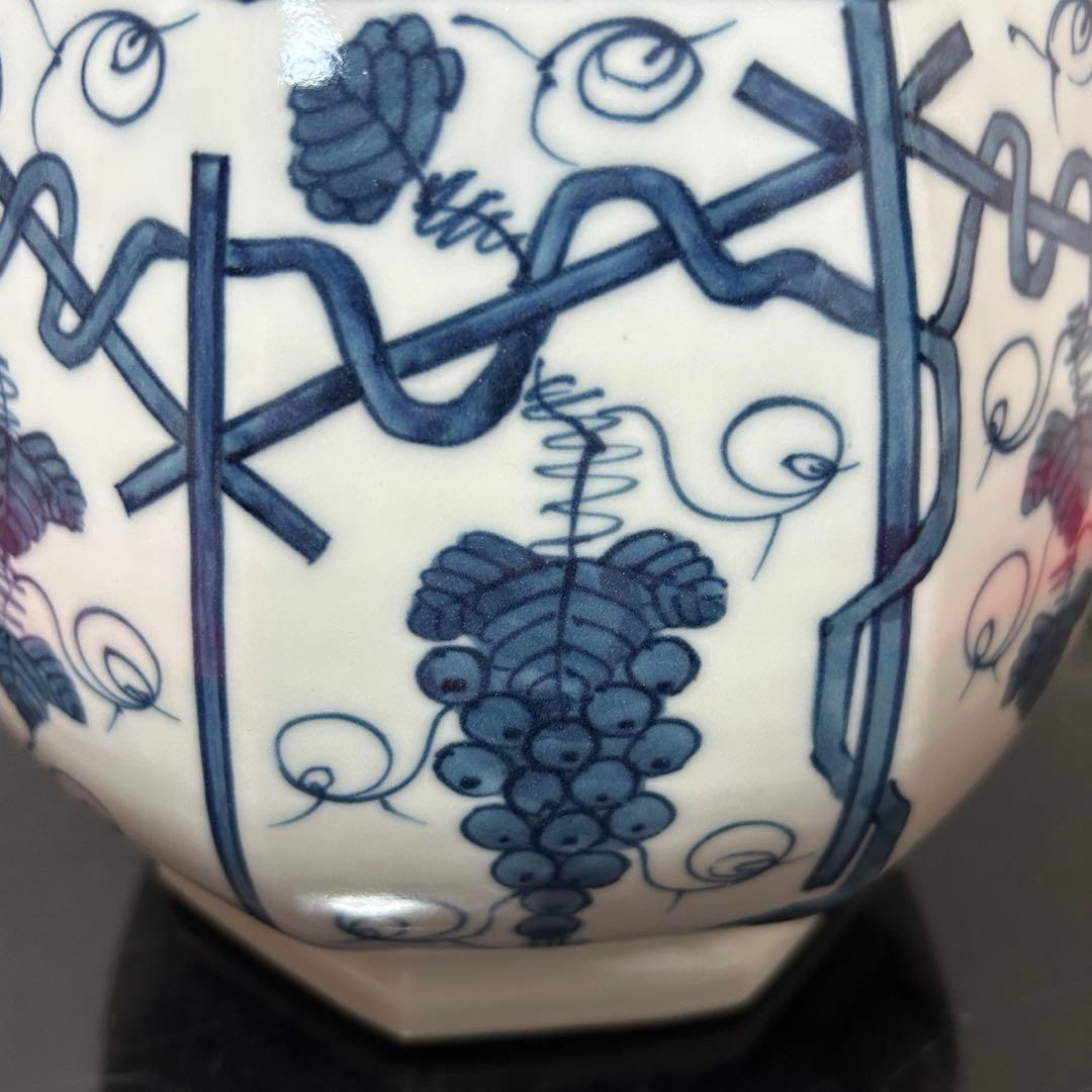 染付葡萄棚水指　茶道具懐石茶箱鵬雲斎坐忘斎淡々斎即中斎而妙斎棗茶杓茶碗香合棗釜