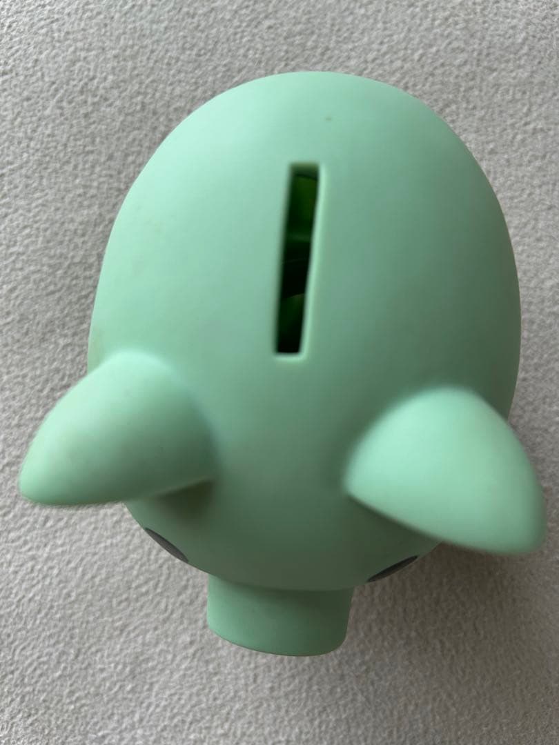 ピングー　ブタ　貯金箱　グリーン　レトロ　おもちゃ