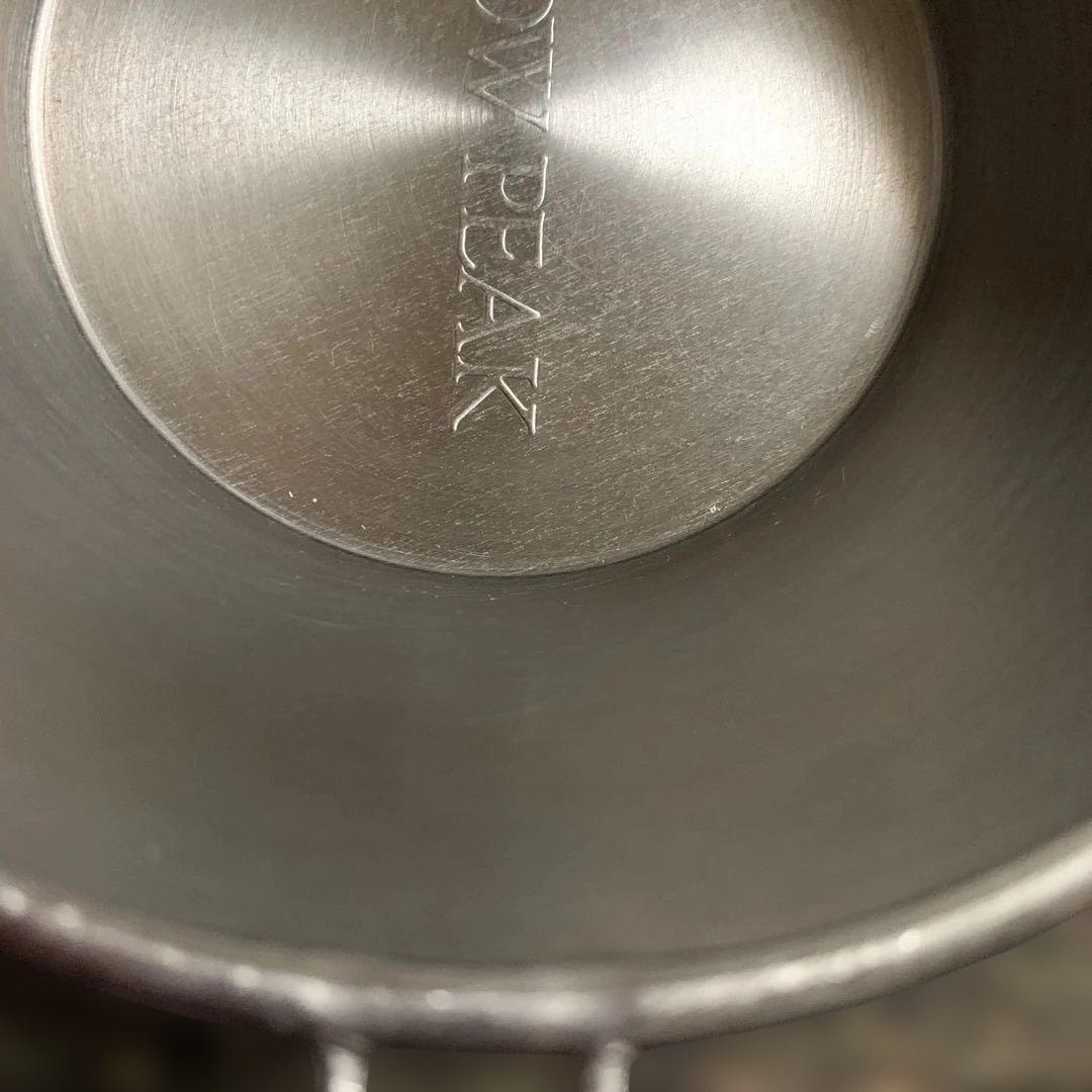 スノーピーク　チタンシェラカップ　旧ロゴ　大文字　ヤマコウ　廃盤品