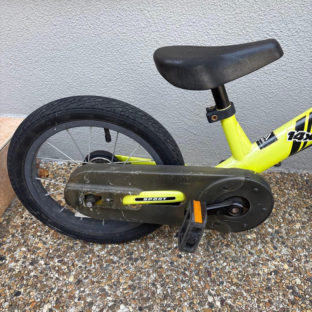 梅*大様 STRIDER 14X イエロー ペダルなしバイク