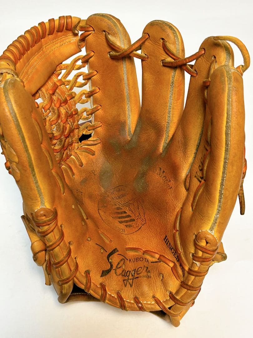 【即使用可・オイルメンテ済】久保田スラッガー 軟式グローブ 内野手用