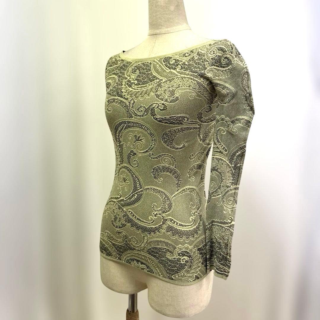 6310★チャコット★￼SM モスグリーン ノーソーイング トップス 社交ダンス