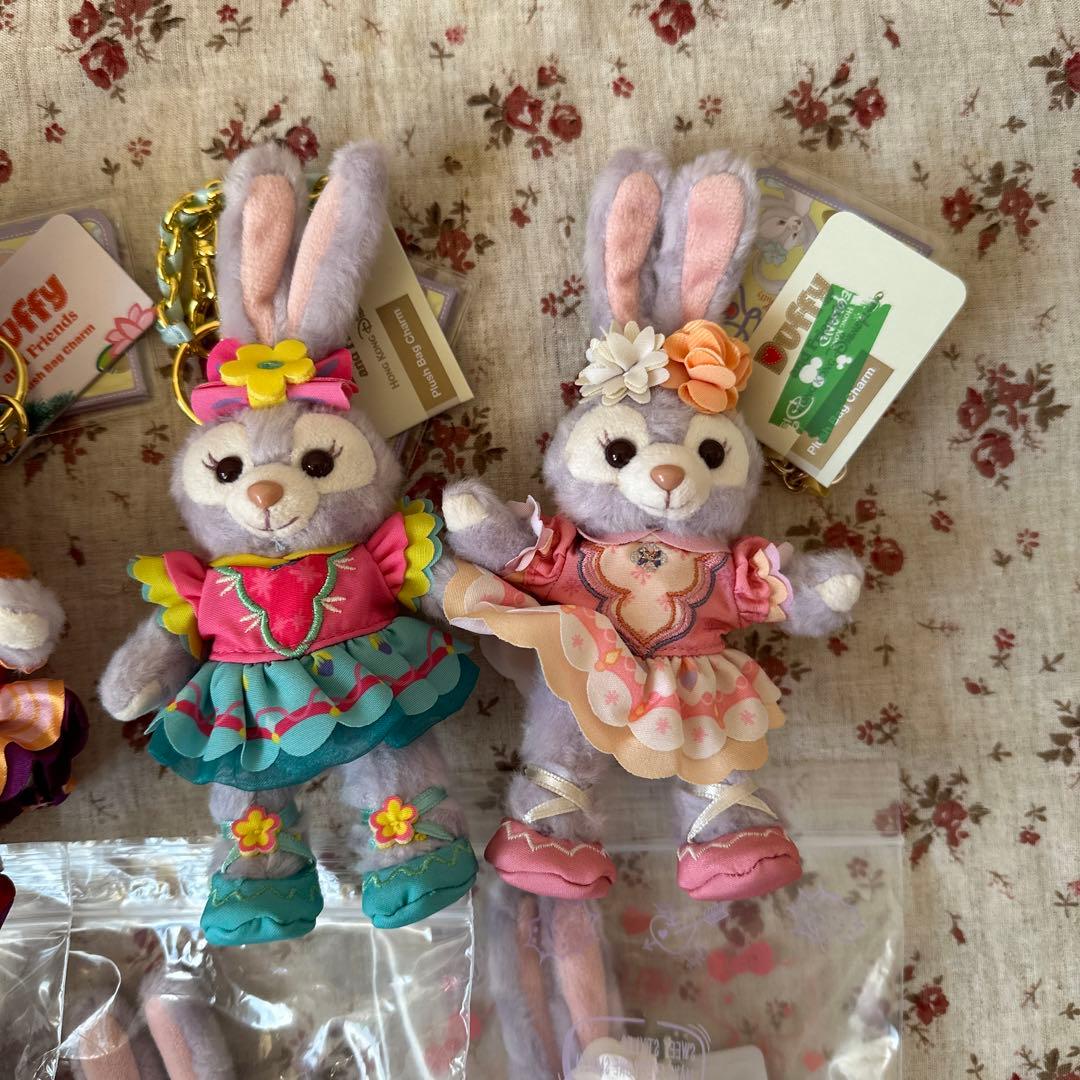 香港ディズニー＆シー❤️ステラルー　ぬいぐるみバッジ・キーチェーン・ストラップ