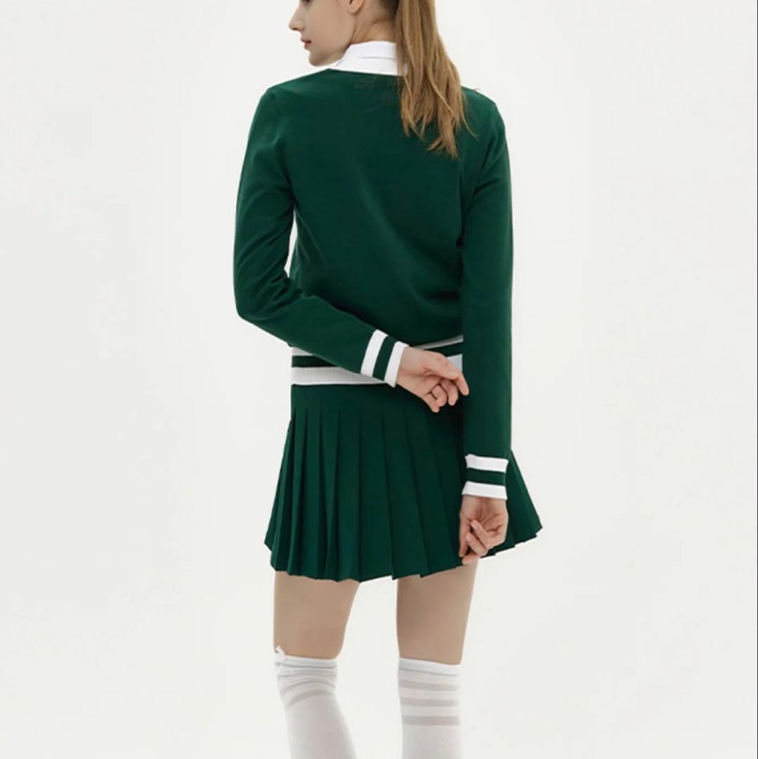 グリーン カーディガン