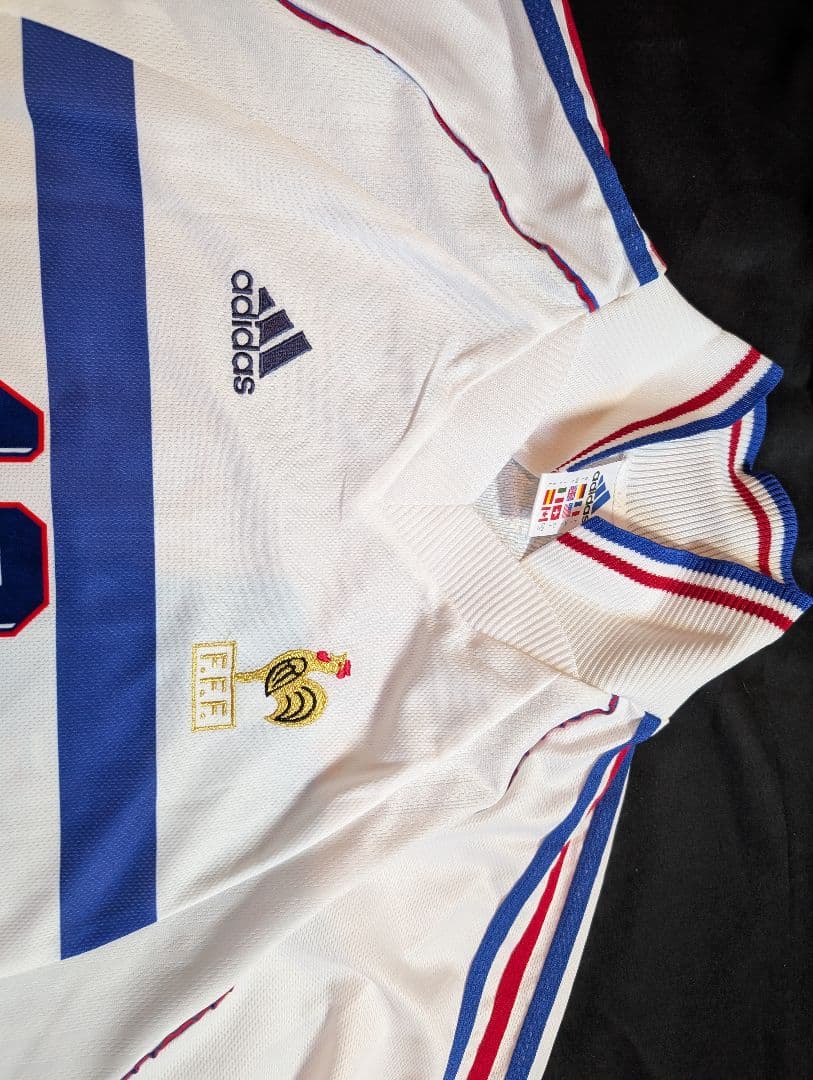 【ほぼ新品の当時物！】ジネディーヌ・ジダン/フランス代表/98年W杯/アウェイ
