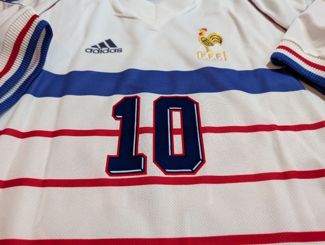 【ほぼ新品の当時物！】ジネディーヌ・ジダン/フランス代表/98年W杯/アウェイ