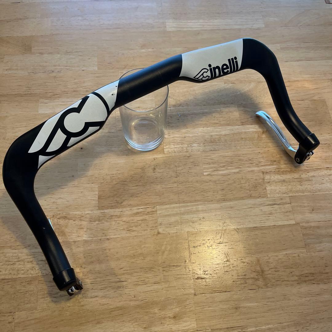 Cinelli ブルホーンエアロハンドル ブラック/ホワイト