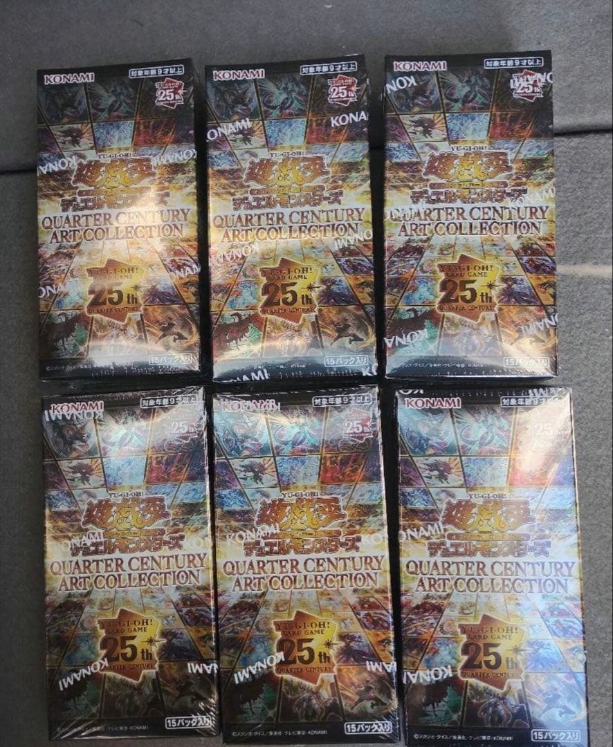 遊戯王 ART COLLECTIOシュリンク付き6box