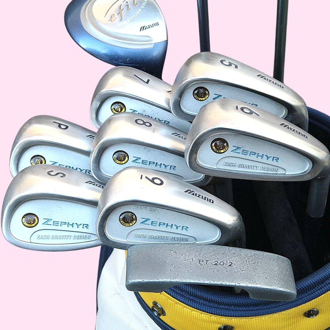 MIZUNOレディースゴルフセット クラブセット バック付き 初心者歓迎