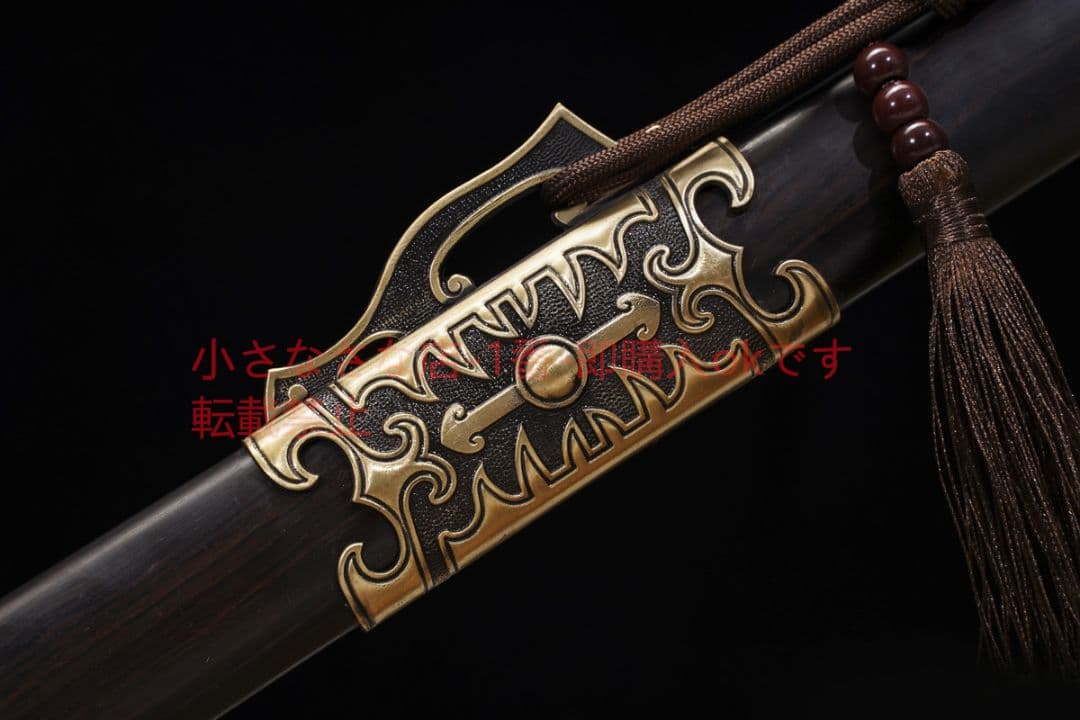 天影唐横刀千目紋金  古兵器 武具 刀装具 日本刀 模造刀 居合刀