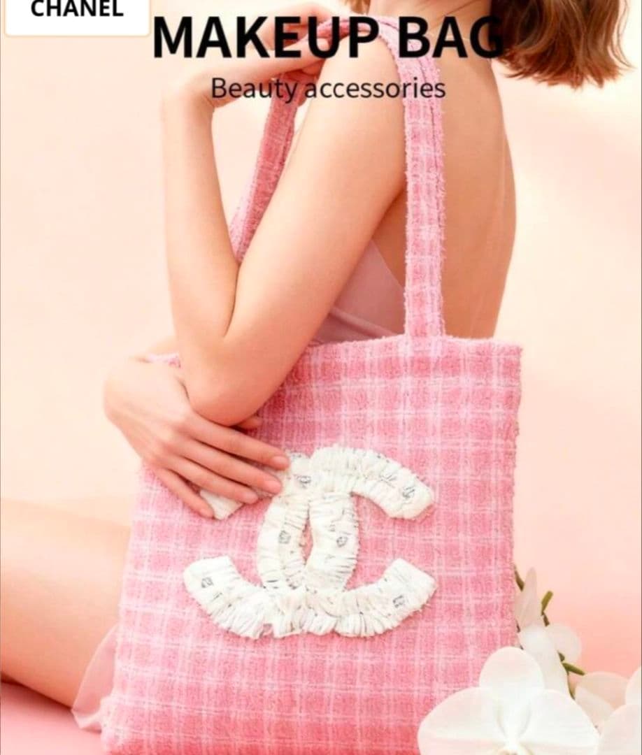 CHANEL メイクアップバッグ ピンク