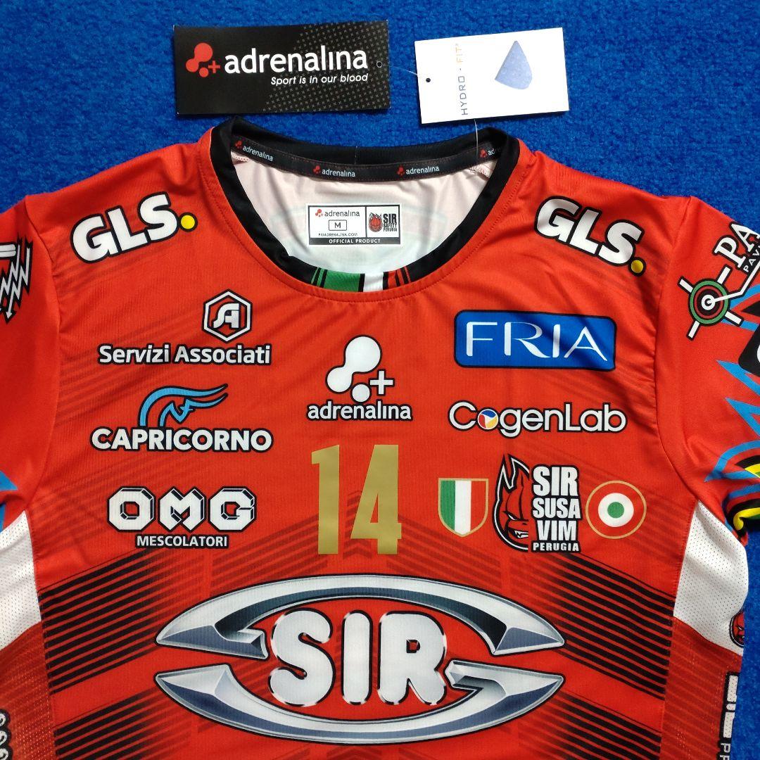 石川祐希選手#14　ペルージャ　ユニフォーム　アウェー用　M