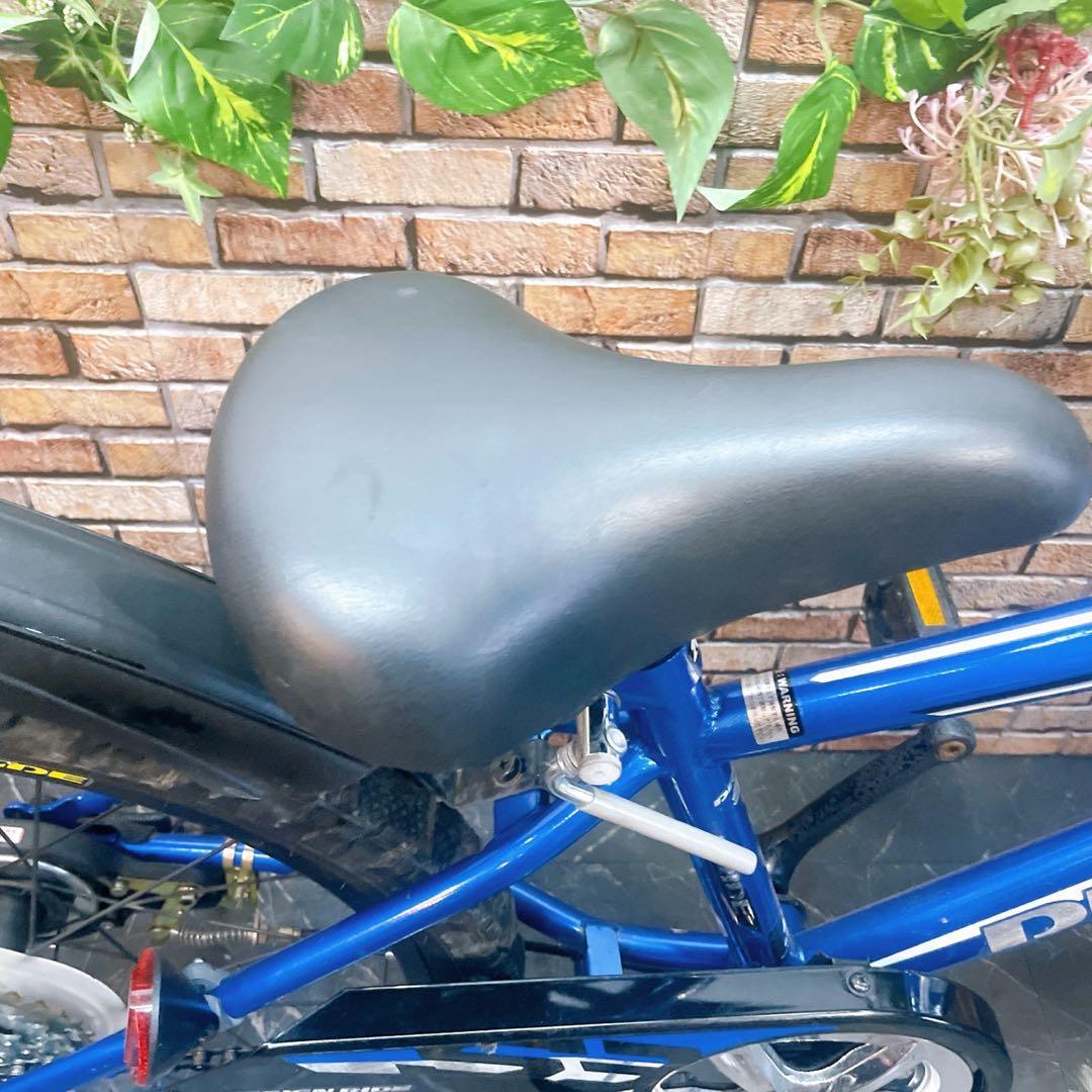 【18】子供用自転車 子供車 DRIDE ブルー 20インチ 外装変速付き