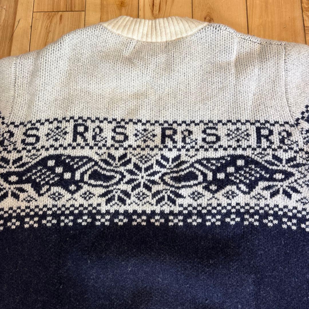 美品　rough＆swellノルディック柄セーター Lサイズ