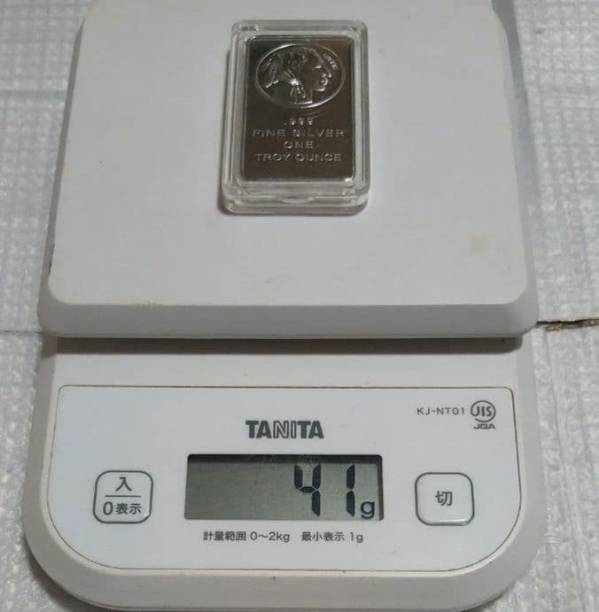 インゴット銀メッキレプリカ