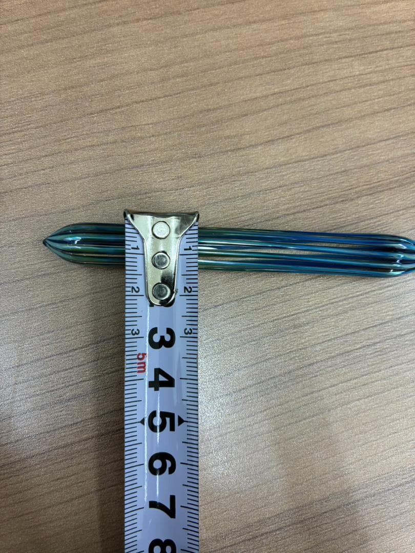 ❥道1654　HASE硝子工房 ガラスペン ストライプショート