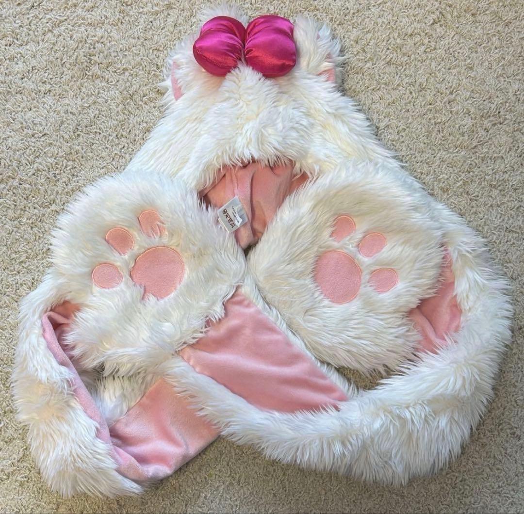 あ*。様 ディズニー マリーちゃん ファンキャップマフラー 2月3日発送