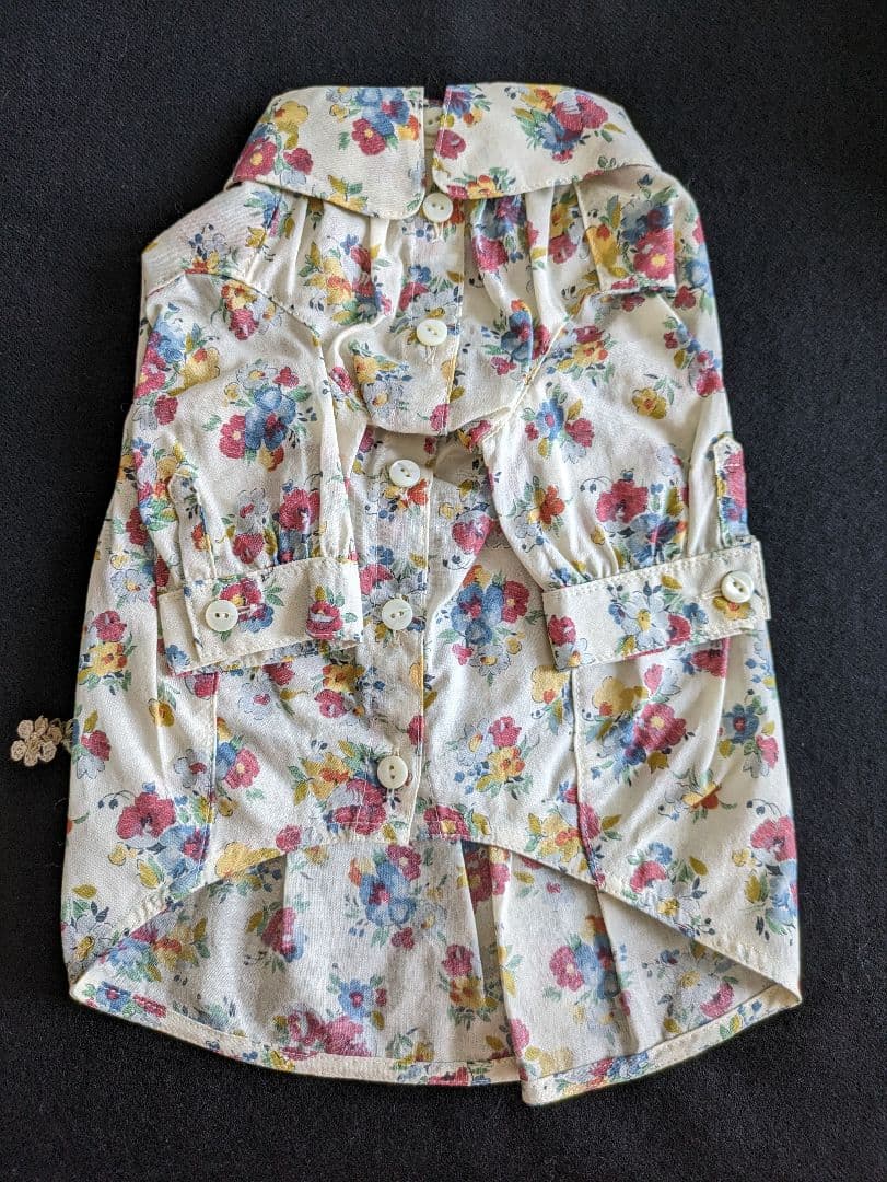 アトリエgg  アトリエジジ　ateliergg  フラワーシャツワンピース