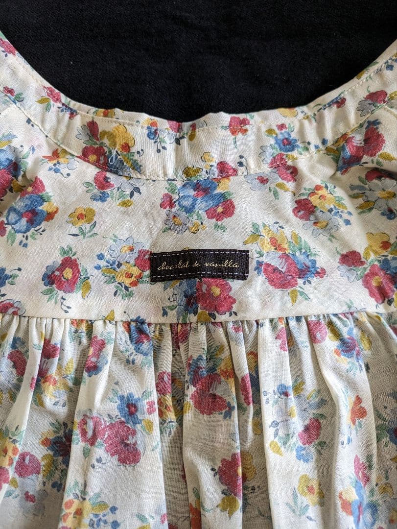 アトリエgg  アトリエジジ　ateliergg  フラワーシャツワンピース