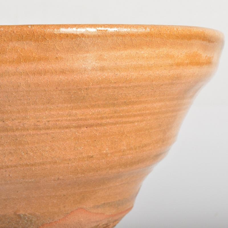 茶道具　益子焼　加守田章二作　茶碗　仕覆付　共布共箱　M　R7054