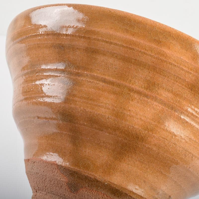 茶道具　益子焼　加守田章二作　茶碗　仕覆付　共布共箱　M　R7054