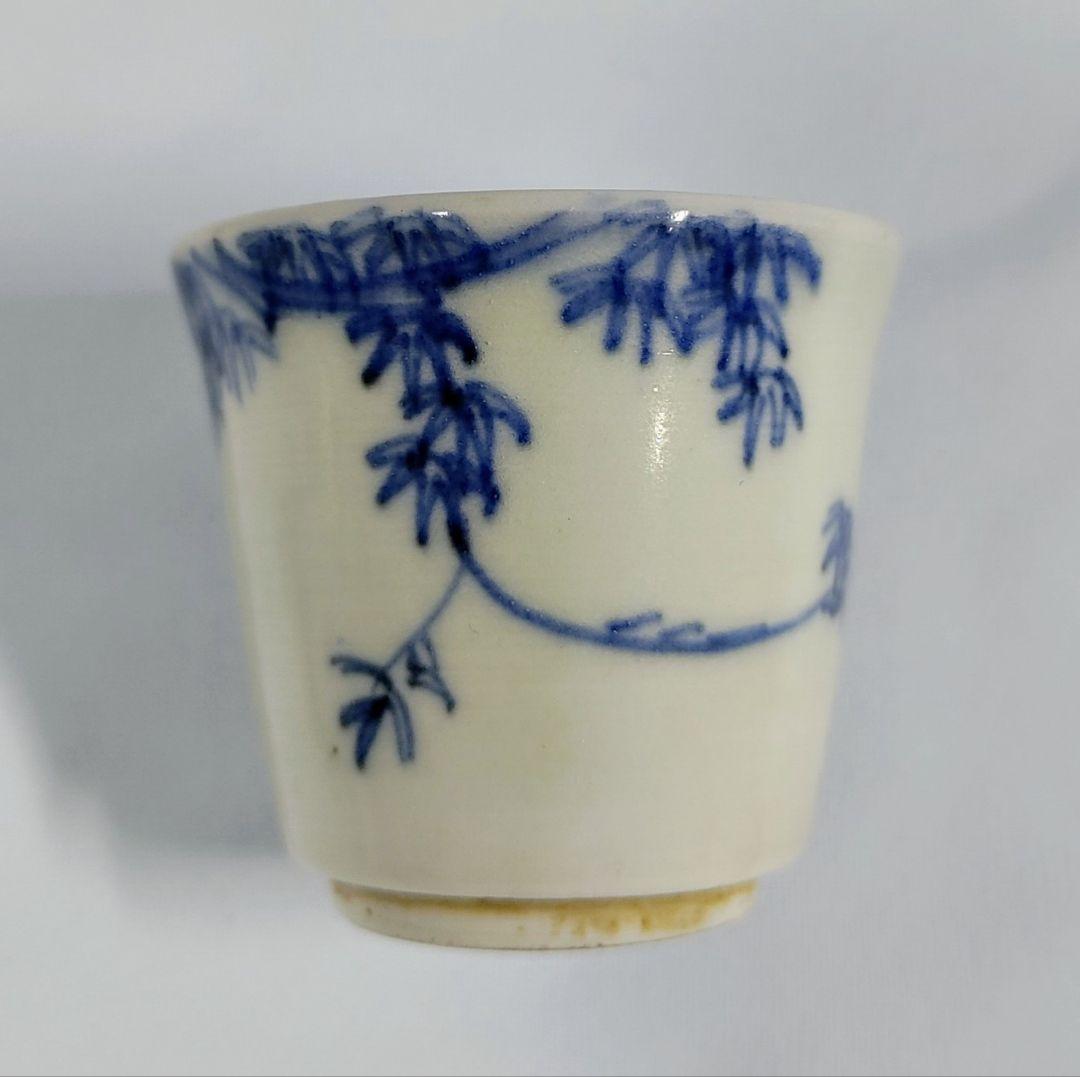 古伊万里、蔦図猪口、ぐい呑み５個セット