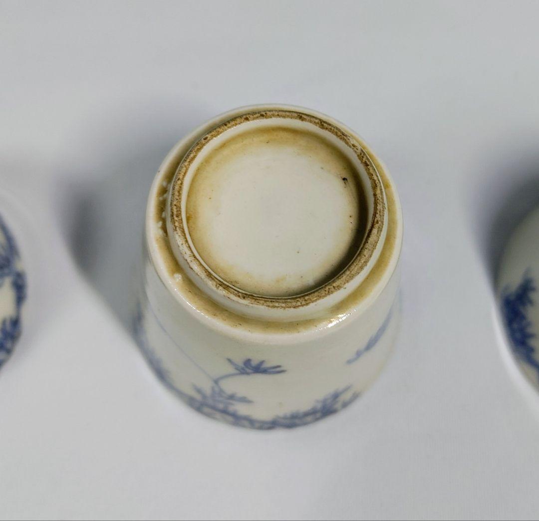 古伊万里、蔦図猪口、ぐい呑み５個セット