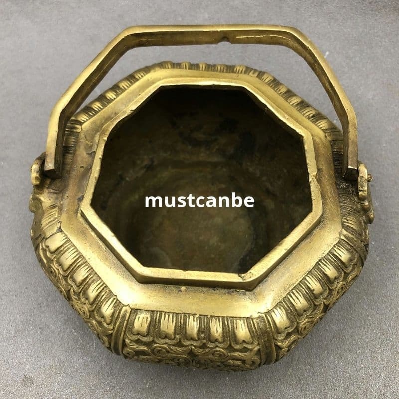 銅器 銅炉 暖手炉 香炉 提梁炉 香道具 工芸品 置物