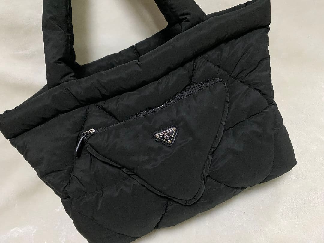 circus circusサーカスサーカス　ナイロンキルトトートキャリーバックM