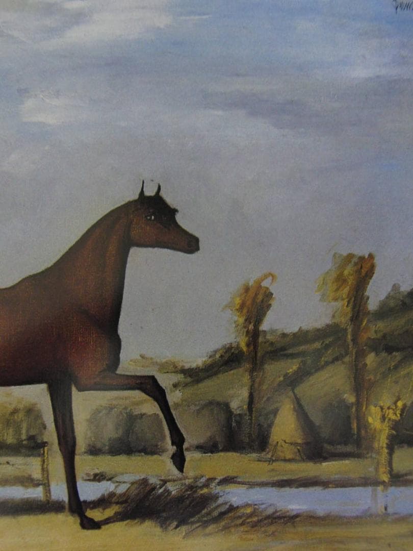 ベルナール・ビュッフェ【Cheval anglais】希少な額装用画集より