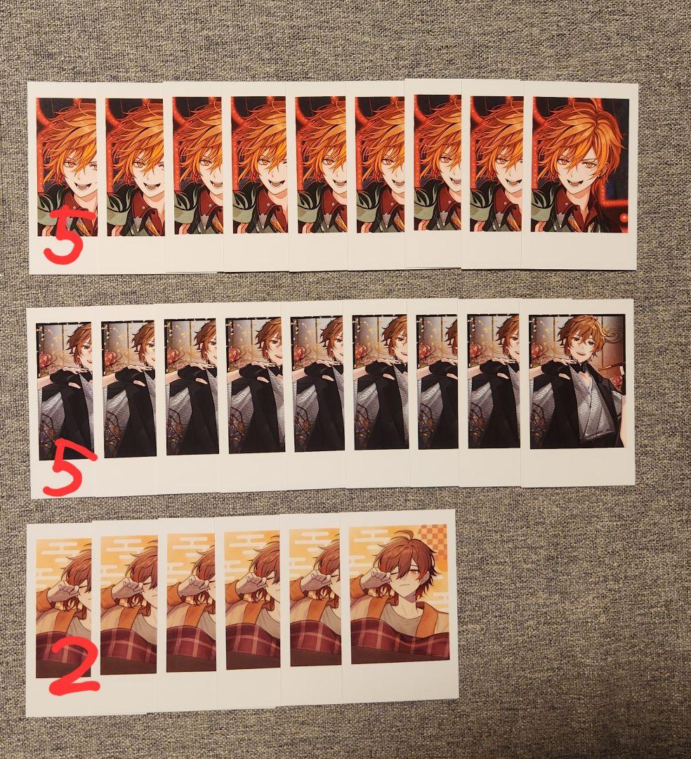 〘BAD COLLAR〙バカラ しゃけみー チェキ風トレカ18枚 サイン入り3枚